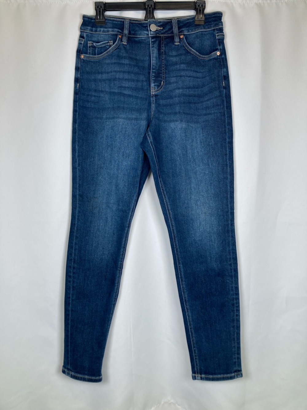 Alexander Jane Jeans Womens 10 Dark Wash Tummy Control Everyday Skinny Cleangirl